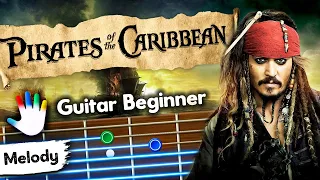 Pirates Of The Caribbean Guitar Lesson for Beginners Klaus Badelt Tutorial-Easy Chords-Backing Track