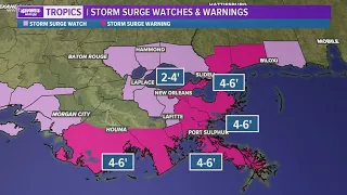 Sunday 4 pm Hurricane Marco and Tropical Storm Laura update