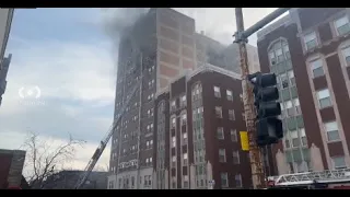 Streaming Live: Fire officials with update with South Shore high-rise fire
