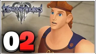 Kingdom Hearts 3 Walkthrough Part 2 Hercules City DESTROYED! (PS4 Pro Gameplay)