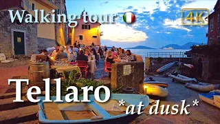 Tellaro (Liguria), Italy【Walking Tour】History in Subtitles - 4K