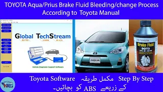 TOYOTA Aqua / Prius brake fluid bleeding / change process (as per manual)