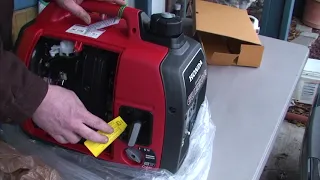 Honda generator Unboxing a brand new Honda EU 2200 I