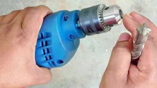 kya SDS drill bit normal chuck may lagega | Can Hammer drill bit fit on Normal Chuck |ye trick Karlo