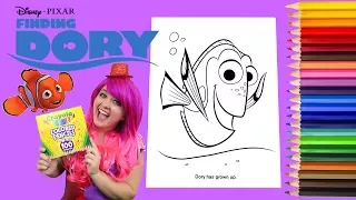 Coloring Dory Disney Finding Dory Coloring Book Page Colored Pencil | KiMMi THE CLOWN