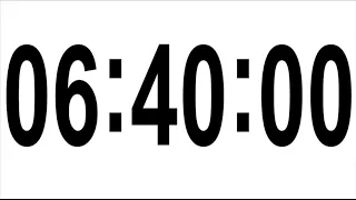 400 MINUTES TIMER # 6 HOURS 40 MINUTES TIMER •  COUNTDOWN TIMER WITH ALARM ⏰