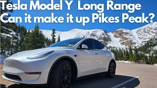 Testing to see if a Tesla can make it to the top of Pikes Peak!