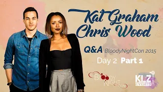 LOOK AT THESE TWO - Bonnie & Kai / Kat & Chris - Vampire Diaries - BloodyNightCon Q&As - Part 1
