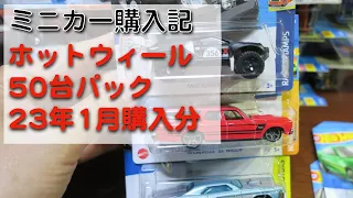 ミニカー購入記　アマゾンで販売しているホットウイール 50台パック。2023年1月購入分の中身を公開！