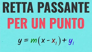 Equazione della Retta Passante per un Punto e di Coefficiente Angolare Noto