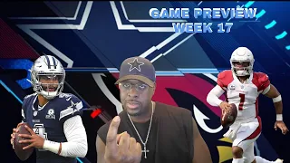 ARIZONA CARDINALS VS DALLAS COWBOYS WEEK 17 GAME PREVIEW REACTION 2021