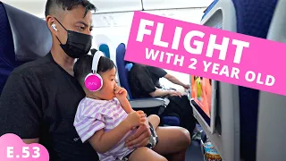 Flying in Japan 2-Year Old's Flight on ANA Airlines E.53