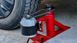 How to make electric car Jack using 350w gear motor