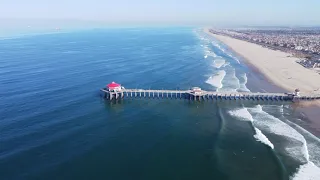 Huntington Beach Pier, California: Drone Footage [4K] DJI Mini 2