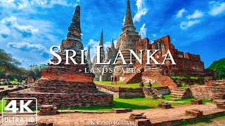 FLYING OVER SRI LANKA 4K UHD - Relaxing Music Along With Beautiful Nature Videos - 4K Video HD