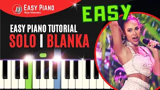 Blanka - Solo | Poland EASY Piano Tutorial | Nuty | Eurovision 2023 I Sheet Music for Beginners SLOW