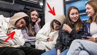 ПРАНК: СПИТ На Людях В МЕТРО 3 | Sleeping on Strangers in the Subway