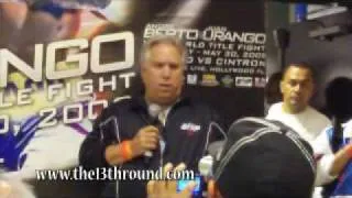 Berto-Urango Post Fight Presser Promoter Kickoff