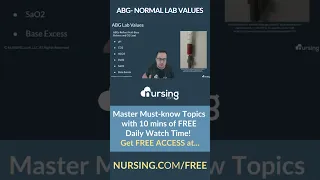 ABG Normal Lab Values #shorts #NCLEX #NCLEXprep #nursing #nursingstudent