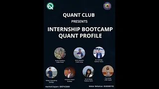 Internship Bootcamp for Quant Profile