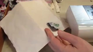 Craft with me: MIni fabric collage on paper