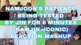 Namjoons patience being tested by jin for 8 minutes (namjin=iconic) reaction mashup