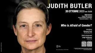 Judith Butler, Who is afraid of gender? - 20 ottobre 2023