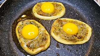 1 potato 1 onion 4 eggs! Healthy, easy and delicious recipe!