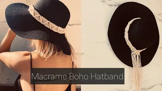 DIY: Tutorial Boho Macrame Hatband