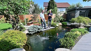 Modern Koi Blog #4739 - Der 13.000 Liter GfK-Fertigteich von Gartengestaltung Mitterhofer