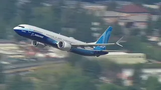 Boeing 737 MAX 10 N27751 Departing Boeing Field