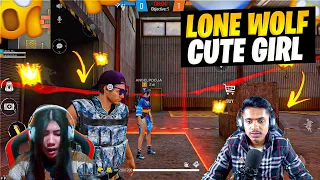 FLIRTING RANDOM CUTE GIRL STREAMER ON LONE WOLF😱 OP REACTION🔥 SHE CALL ME NOOB