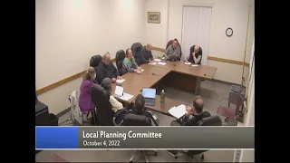 Local Planning Committee Meeting October 4, 2022