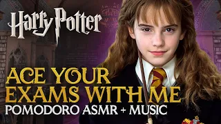 FINAL EXAMS STUDY SESSION 🎓 3-Hour Exam Prep with Hermione | Harry Potter Pomodoro ASMR Ambience