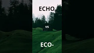 ПРОИЗНОШЕНИЕ. ECHO vs ECO-