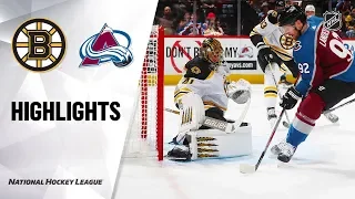 NHL Highlights | Bruins @ Avalanche 10/10/19