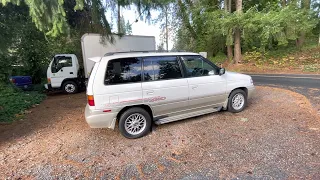 1996 MAZDA MPV EFINI 4WD TURBO DIESEL WL-T  cold start