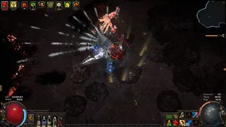 3. 15 Ultimatum ( A9 ) - Frost Blades( multistrike & tribal fury )  + Hydrosphere = ??