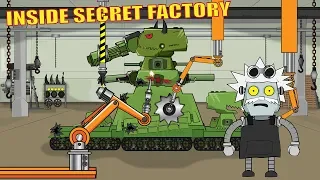 Tank cartoon "Iron warrior KV 88 needs repair"