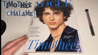 ASMR | Tracing Timothée Chalamet’s Vogue Magazine 💙