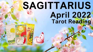 SAGITTARIUS APRIL 2022 TAROT READING "A CHAIN OF FORTUNATE EVENTS SAGITTARIUS! EMPLOYMENT CHANGE"