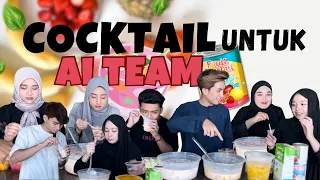 BUAT COCKTAIL UNTUK AI TEAM MENU BARU COCKTAIL TEMBIKAL LAICI🍉