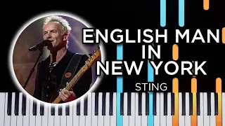 English Man In New York (Sting) - Piano Tutorial