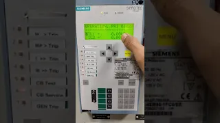 Relay current check in o/c Siprotec 7SJ62 over current and earth fault protection relay in hindi