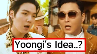 Why BTS SUGA Supposed PSY to Hit Each Other in 'That That' MV?