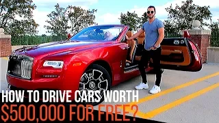 How to Drive Luxury & Exotic Cars for Free 🚗🤑 | 2019 Rolls-Royce Dawn Black Badge Review (Amazing)