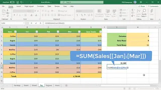 Structured Reference in Excel - Office 365