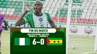 Nigeria 6-0 Sao Tome and Principe || All Goals | hat-trick for Victor Osimhen #nigeria