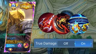 ROGER UNLIMITED TRUE DAMAGE HACK IS HERE!!🔥 ROGER BEST BUILD (MUST TRY) | MLBB