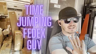 FedEx Guy Time Jumps Through His Route